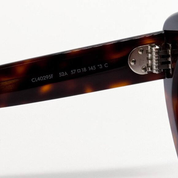 NEW CL40295F 52A CELINE SUNGLASSES HAVANA GREY EYEWEAR - Picture 7 of 9